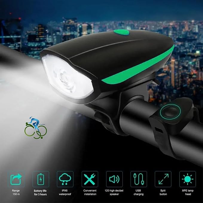 MOHAMED ABO ELGOUKH Rechargeable Front Bicycle And Scooter  Light with Lithium Battery - Image 3